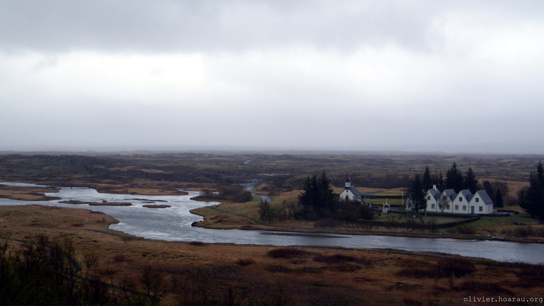 Maisons sur le site de Þingvellir